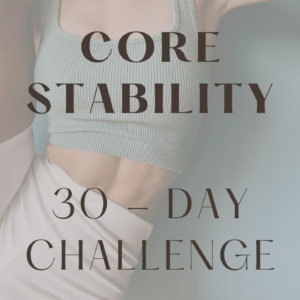 Core Stability 30  Day Workout Plan