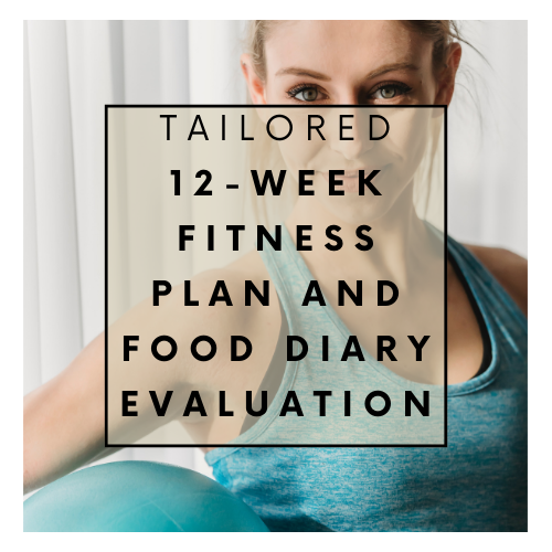 Personalised 12 week workout plan + food diary analysis