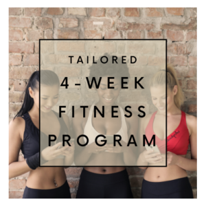 Personalised 4 week workout plan