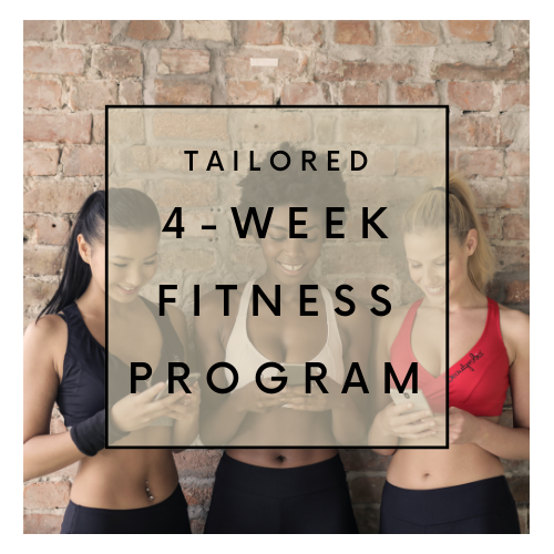 Personalised 4 week workout plan