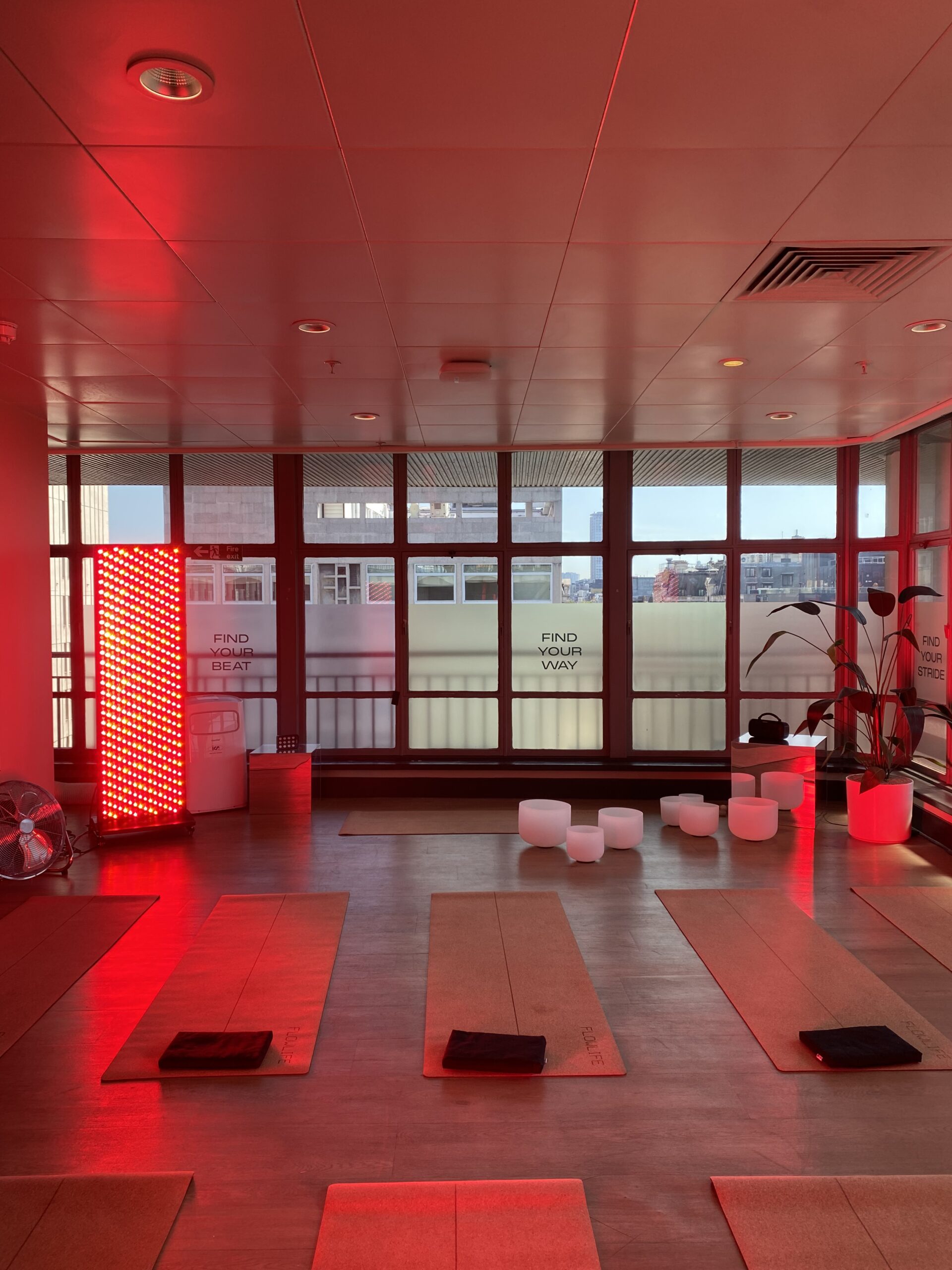 Red light Pilates class at Flowlife in London